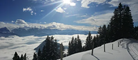 Winterpanorama von der Rigi Scheidegg